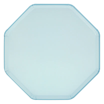 Platos lisos celeste cielo - grandes