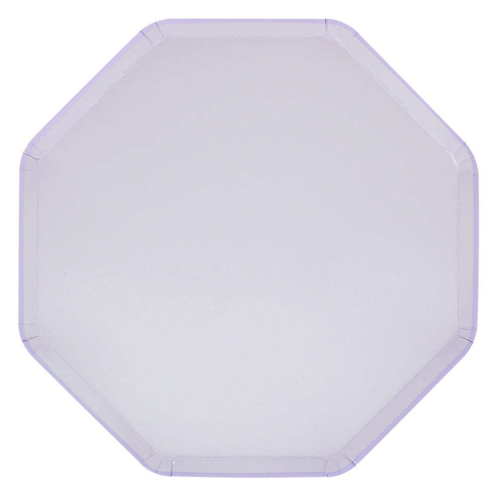 Platos lisos lavanda - grandes