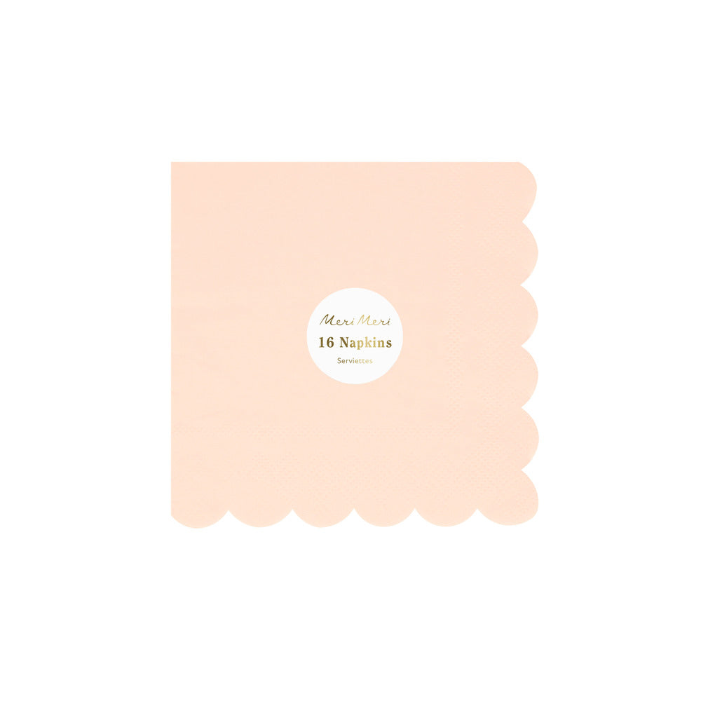 Servilletas lisas rosado ballet  - pequeñas