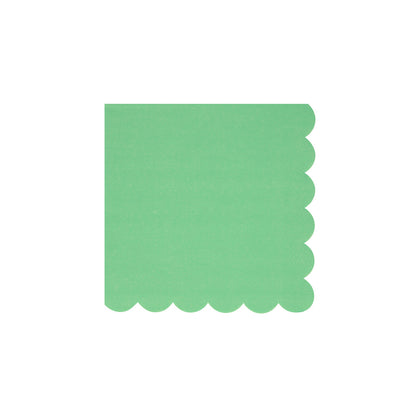 Servilletas lisas verde esmeralda - pequeñas