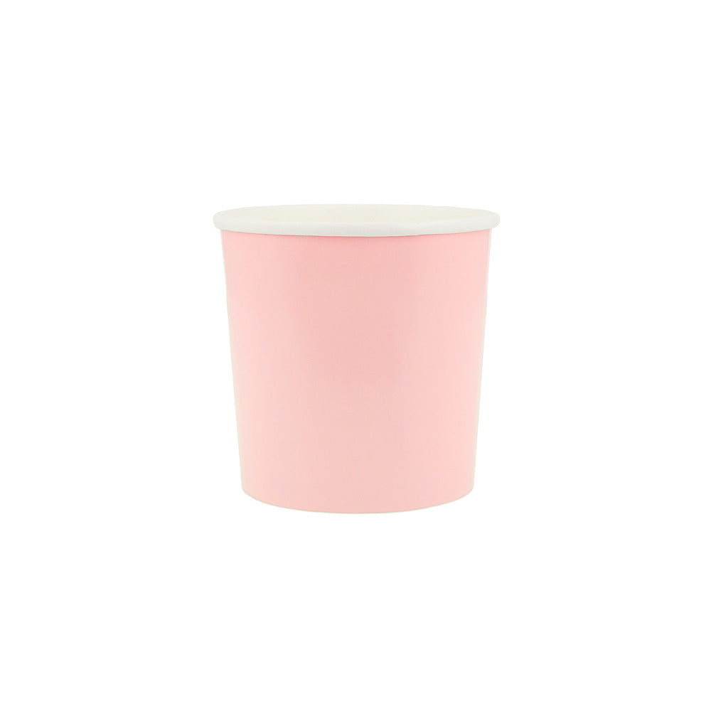 Vasos lisos rosado algodon de azucar