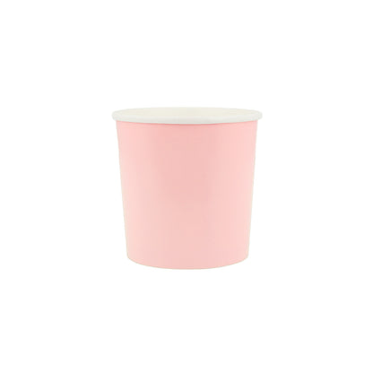Vasos lisos rosado algodon de azucar