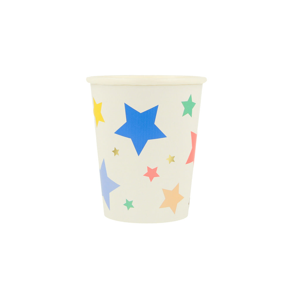 Vasos estrellas y Happy Birthday