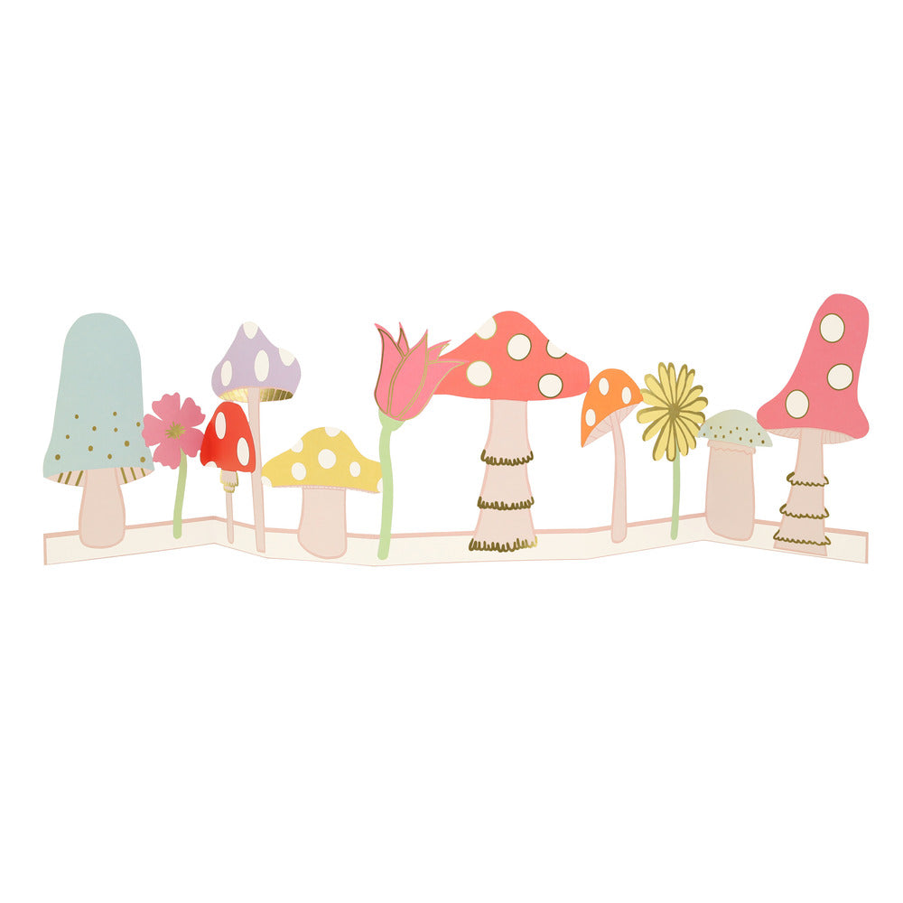 Tarjeta - acordeón hongos (happy birthday)