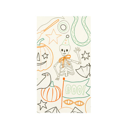 Mantel de papel - dibujos de Halloween para pintar