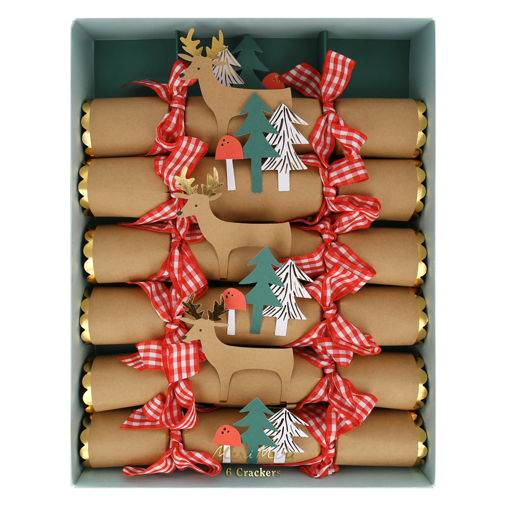 Crackers - figuras del bosque y cintas cuadrille