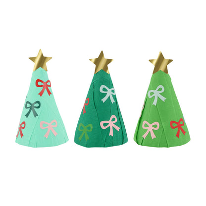 Bolitas sorpresa con forma de arbol de Navidad