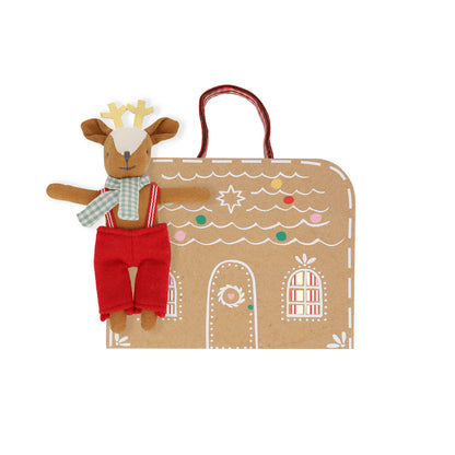 Maleta con muñeco - reno
