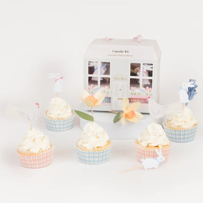 Kit para cupcakes - cottage de conejitos