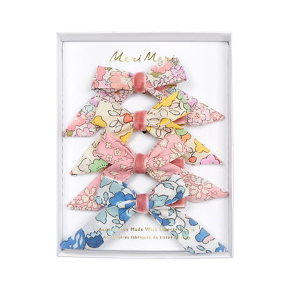 Clips - mini lazos con tela Liberty