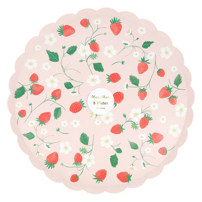 Platos frutillas - grandes