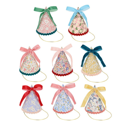 Gorros de cumpleaños flores Liberty