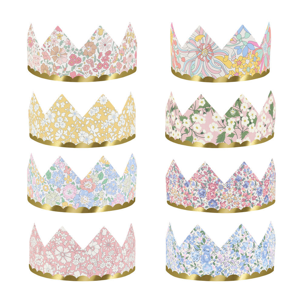 Coronas de papel flores Liberty