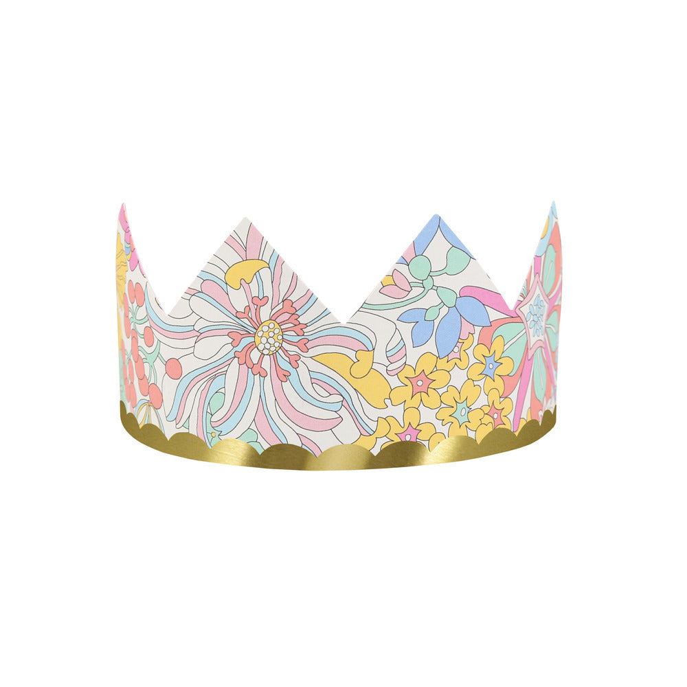 Coronas de papel flores Liberty