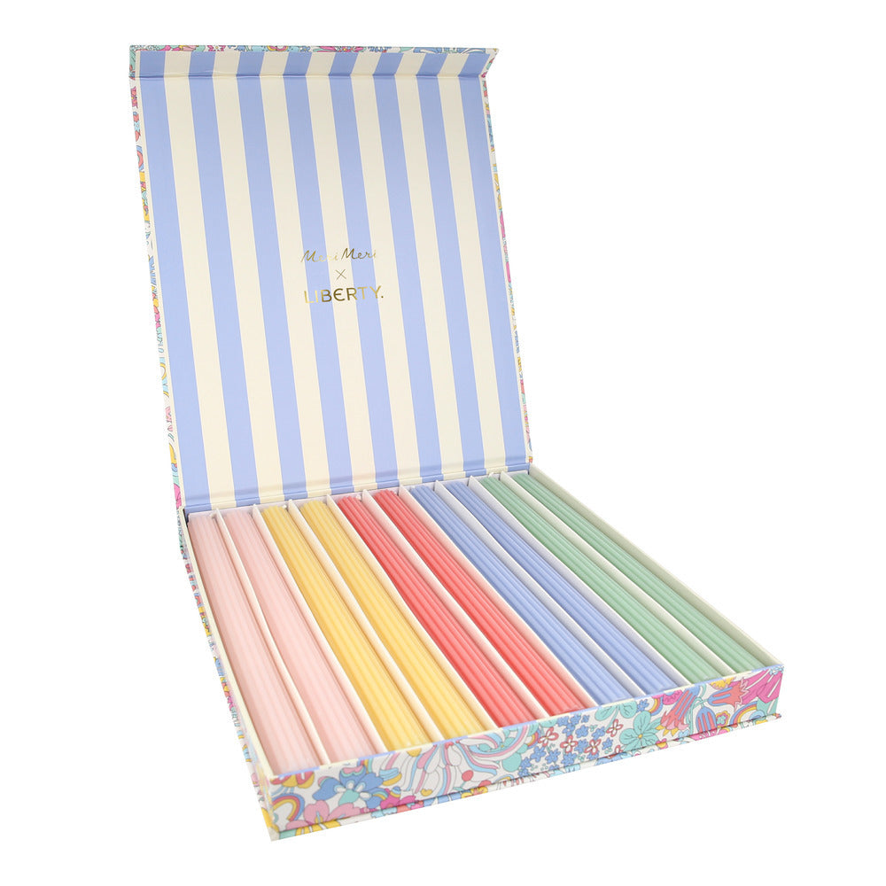 Set de velas de mesa Liberty diseño Rainbow Grande