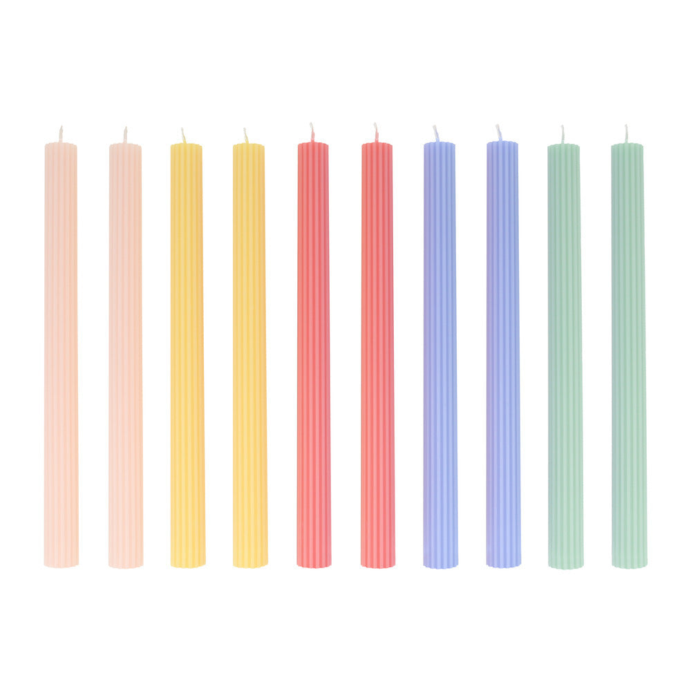 Set de velas de mesa Liberty diseño Rainbow Grande