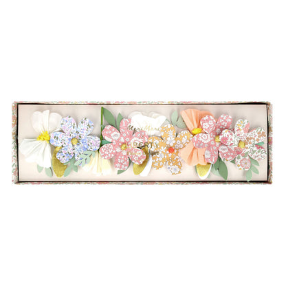 Guirnalda flores de papel flores Liberty