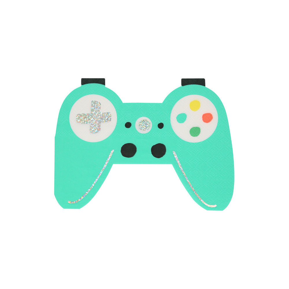 Servilletas con forma de control de videojuegos