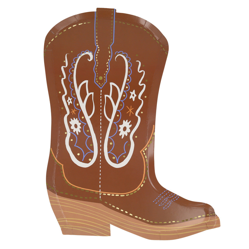Platos con forma de botas vaqueras
