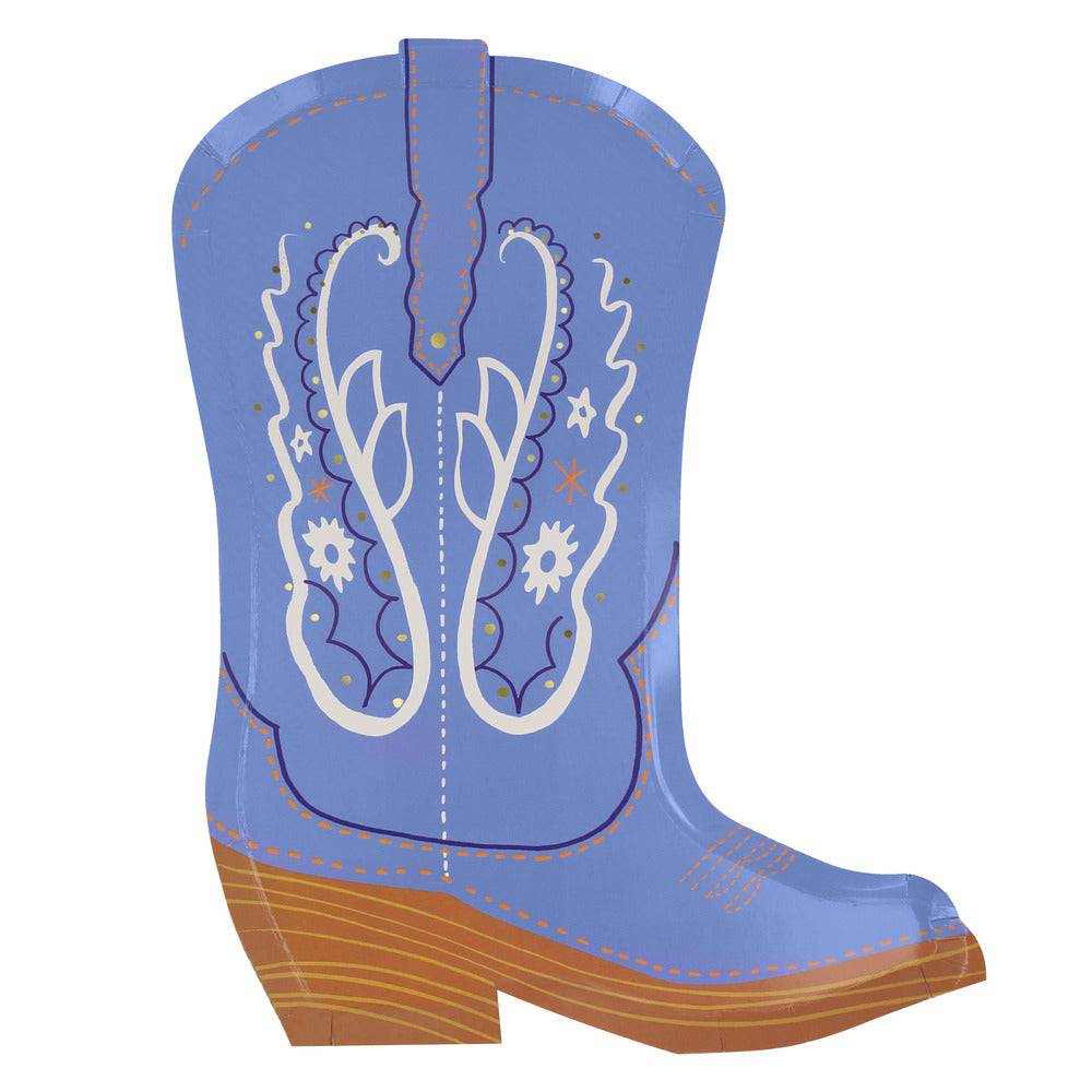 Platos con forma de botas vaqueras