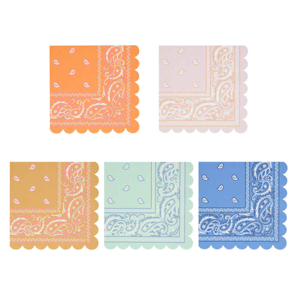 Servilletas diseño bandanas - grandes