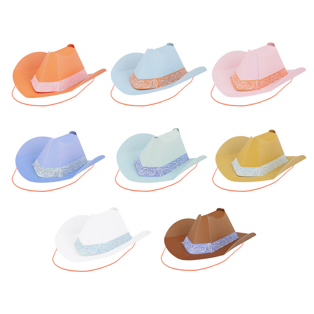 Gorros de cumpleaños sombreros vaqueros