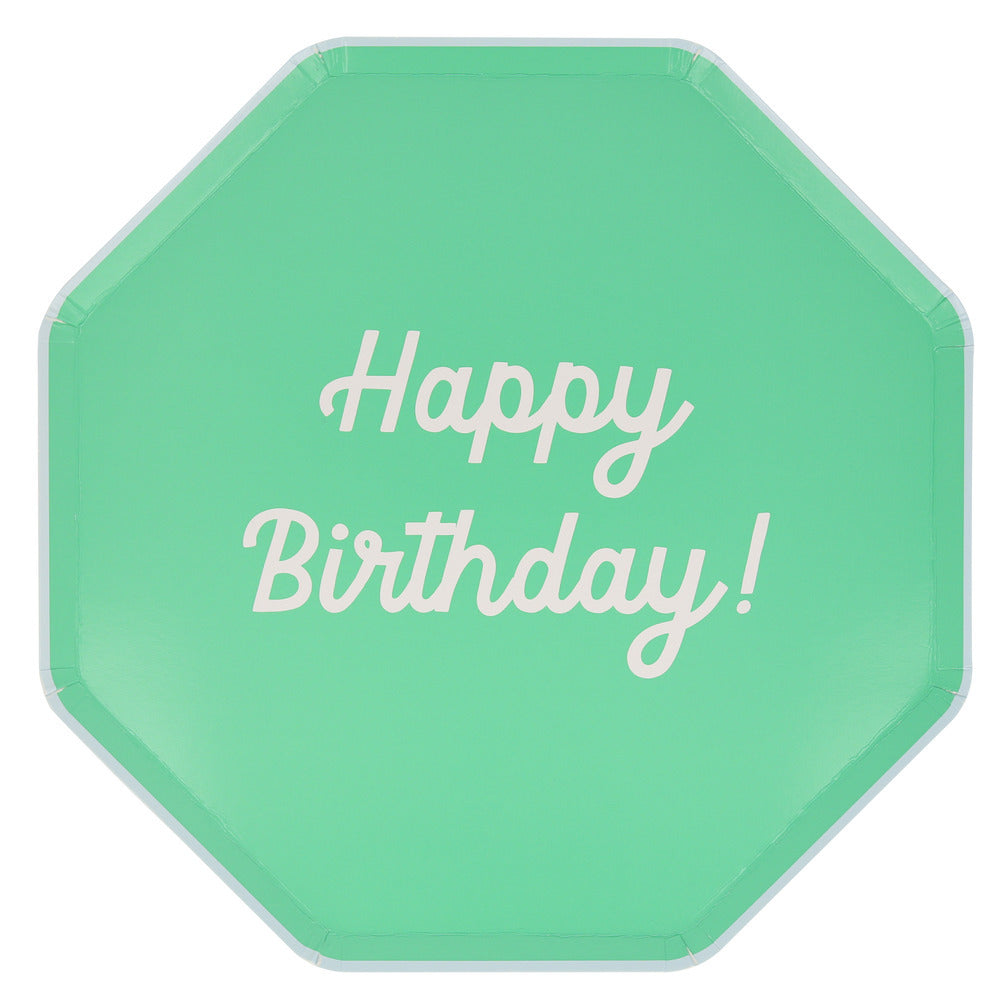 Platos mix Happy Birthday - grandes