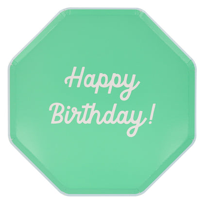Platos mix Happy Birthday - grandes