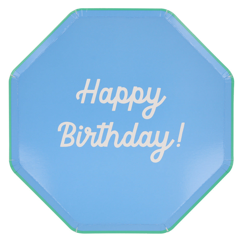 Platos mix Happy Birthday - grandes