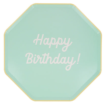 Platos mix Happy Birthday - grandes