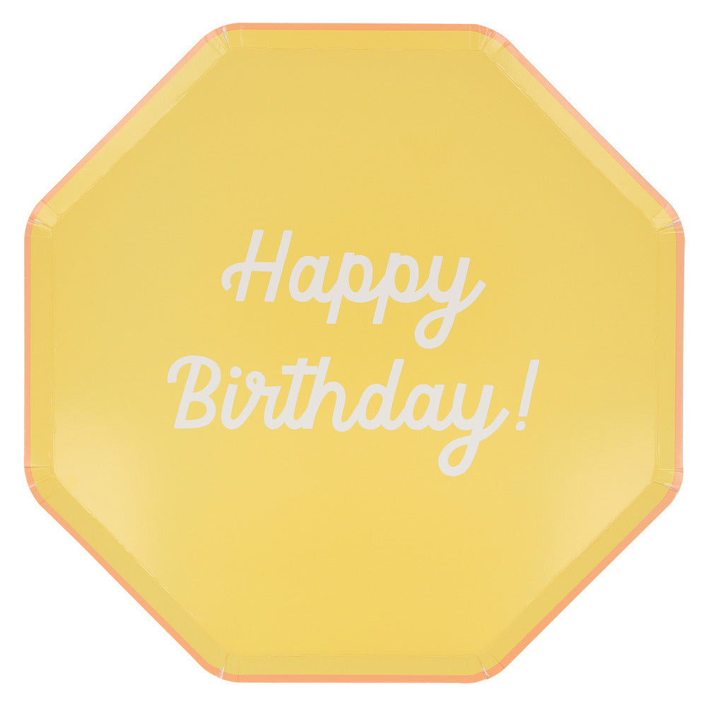Platos mix Happy Birthday - grandes