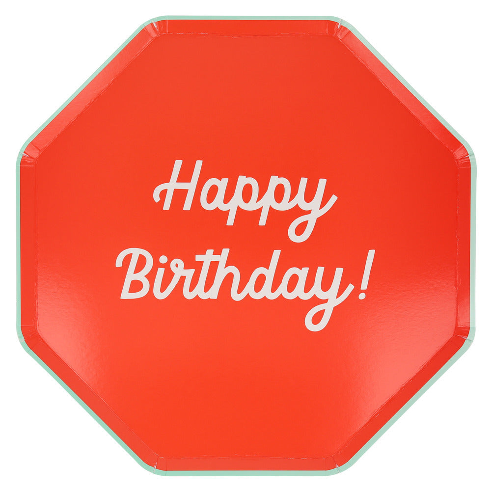 Platos mix Happy Birthday - grandes