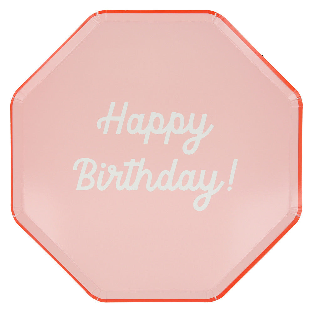 Platos mix Happy Birthday - grandes