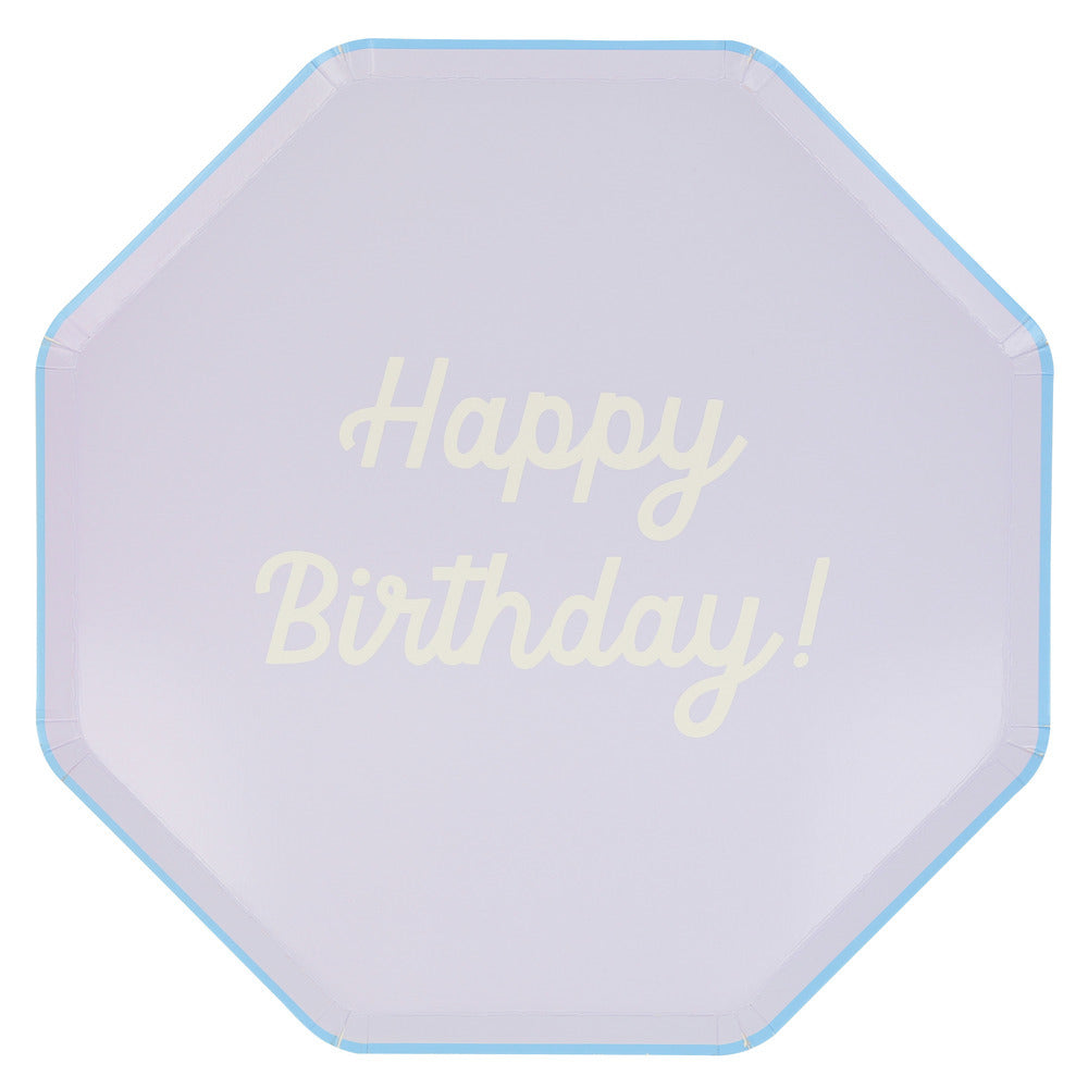 Platos mix Happy Birthday - grandes