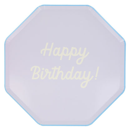 Platos mix Happy Birthday - grandes