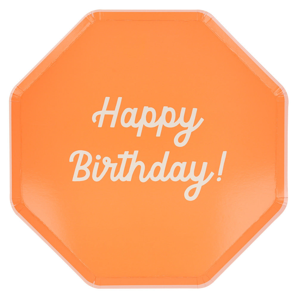 Platos mix Happy Birthday - grandes