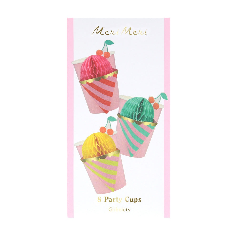 Vasos con funda de helados