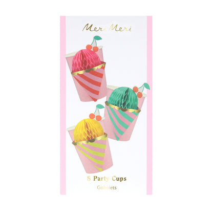 Vasos con funda de helados