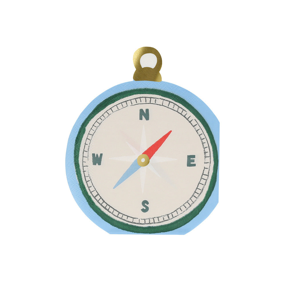 Servilletas con forma de brújula