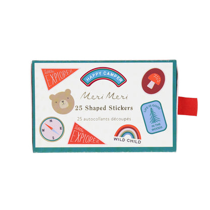 Stickers en cajita - camping