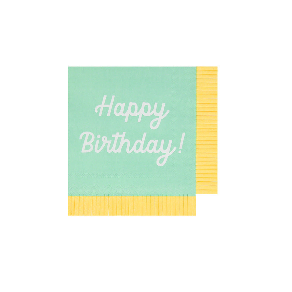 Servilletas mix Happy Birthday - pequeñas
