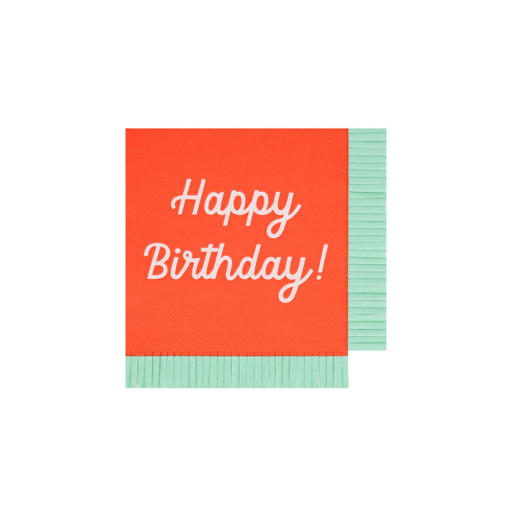 Servilletas mix Happy Birthday - pequeñas