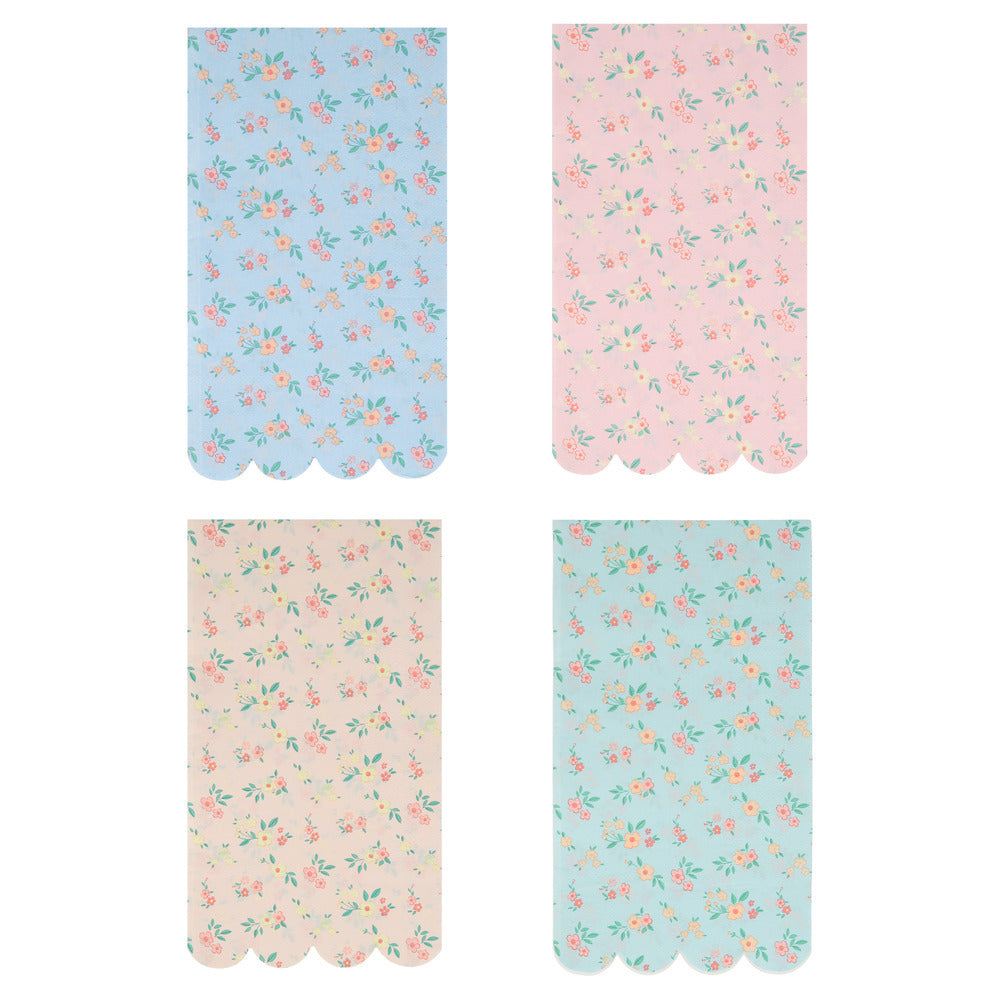 Servilletas racimos de flores - alargadas