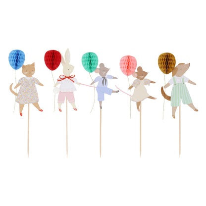 Toppers para tortas fiesta de animalitos