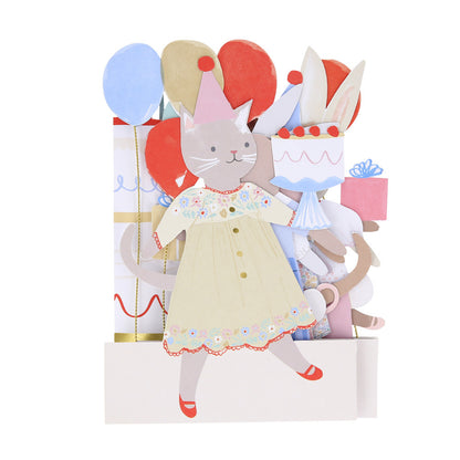 Tarjeta -  fiesta de animalitos (happy birthday)