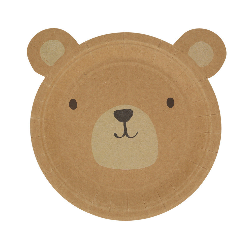 Platos con forma de oso pardo