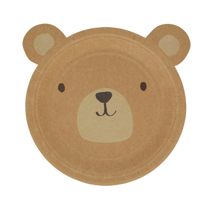 Platos con forma de oso pardo