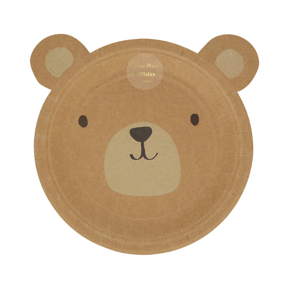Platos con forma de oso pardo