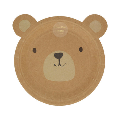 Platos con forma de oso pardo