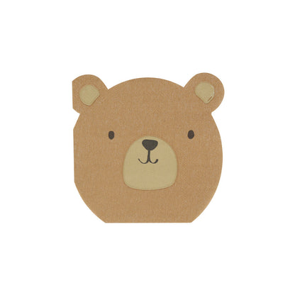 Servilletas con forma de oso pardo